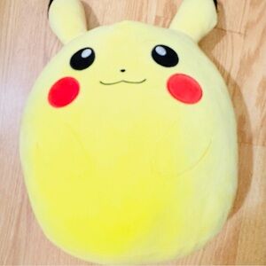 19" Yellow LARGE Pikachu Plush Pillow Squish mellow
